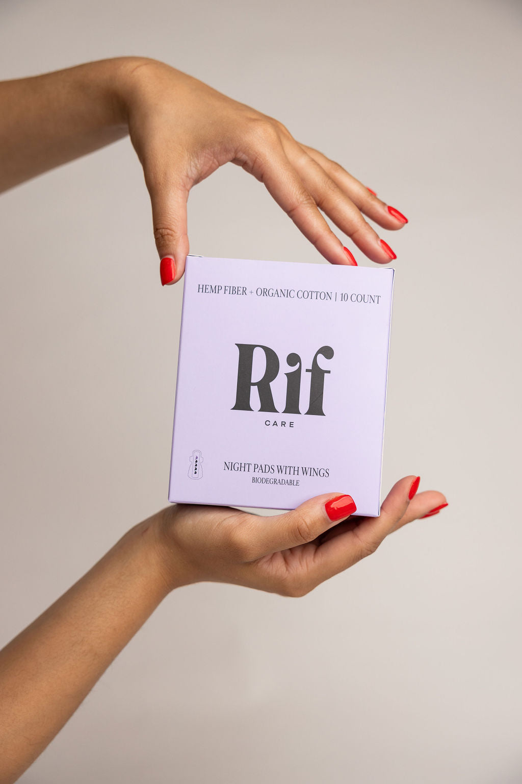 Organic Night Pads with Wings (Long)