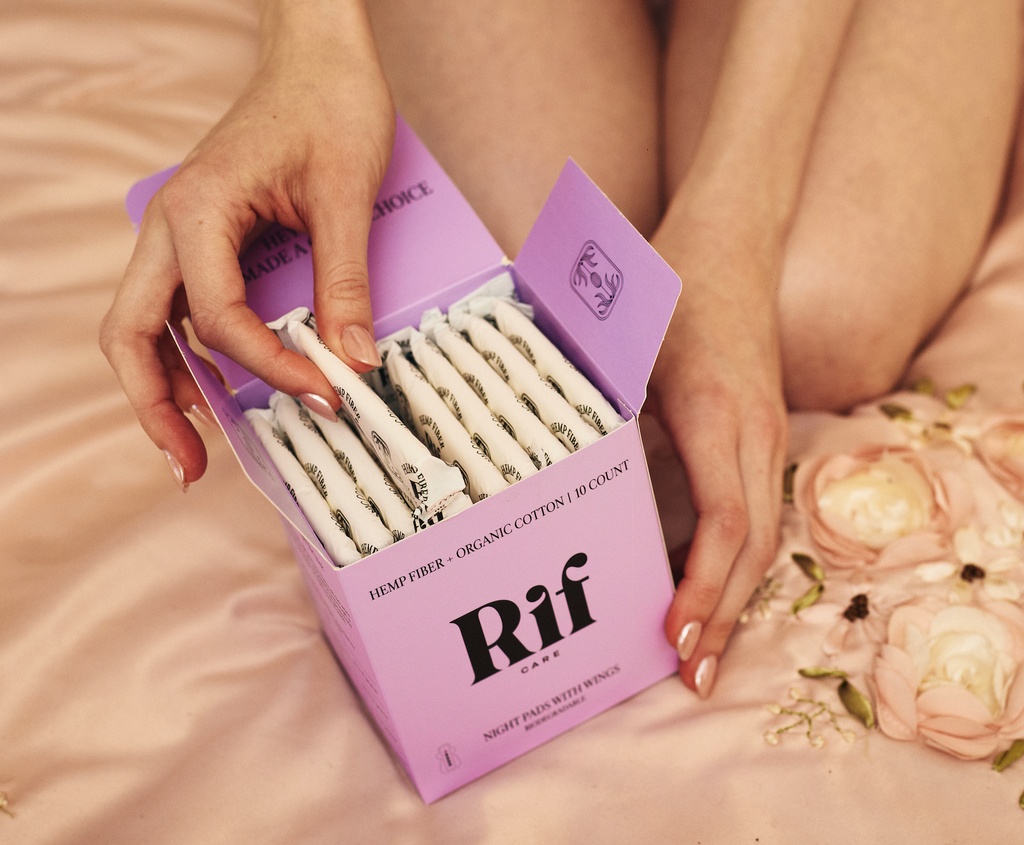 Organic Night Pads with Wings (Long)