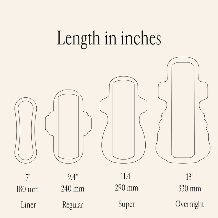 Organic Night Pads with Wings (Long)